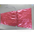 Recyclable Ldpe Plastic Drawstring Bags For Flowers , Red Printed Polybag